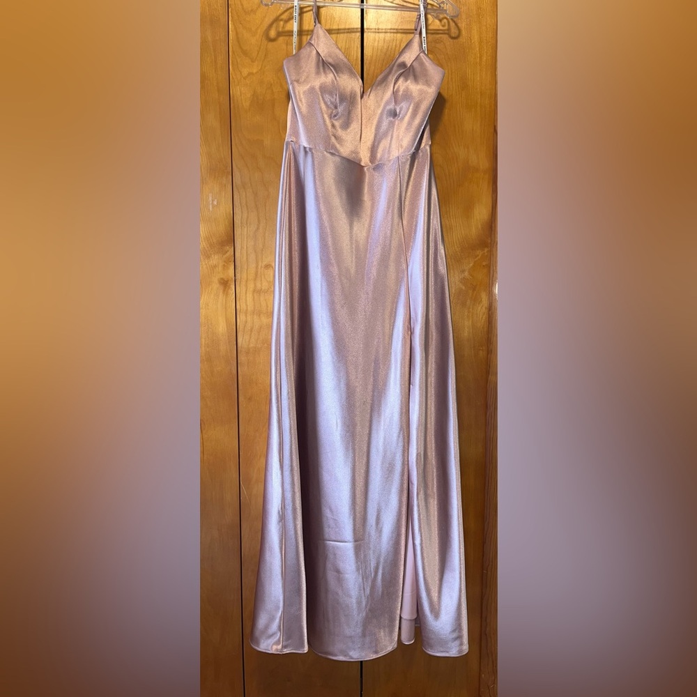 English Rose Satin Bridesmaid Dress